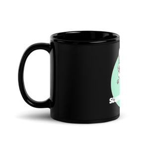 Slumber Pawties Black Glossy Mug