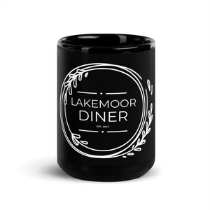 Lakemoor Diner Black Glossy Mug