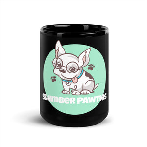 Slumber Pawties Black Glossy Mug