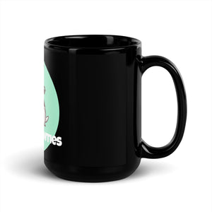 Slumber Pawties Black Glossy Mug