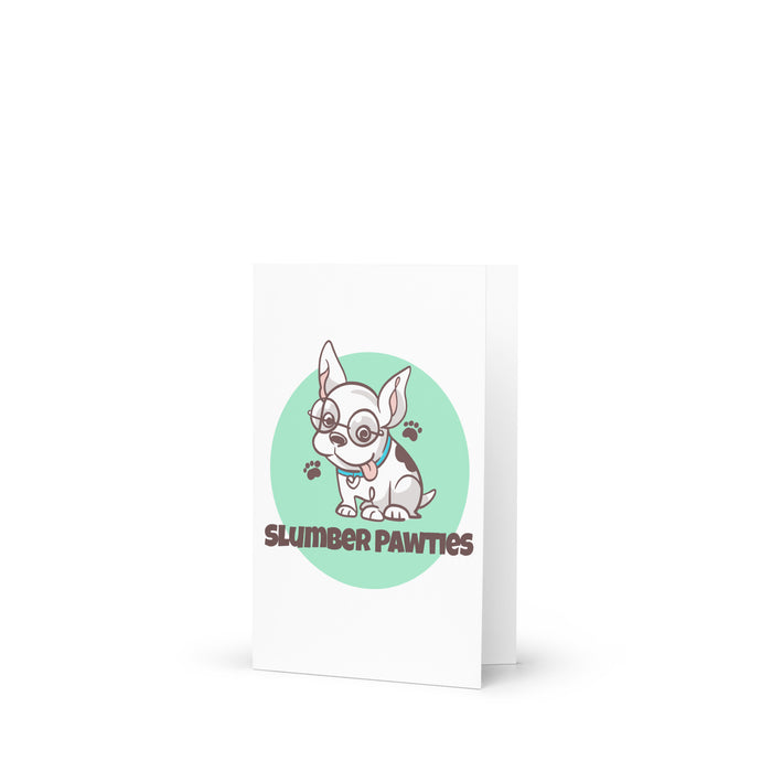 Slumber Pawties Greeting Card