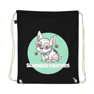 Slumber Pawties Organic CottonDrawstring Bag - Eco-friendly