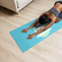 Load image into Gallery viewer, Slumber Pawties Teal Yoga Mat