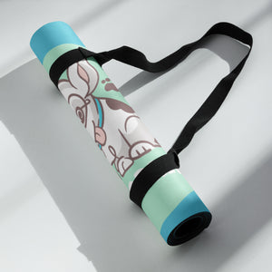 Slumber Pawties Teal Yoga Mat