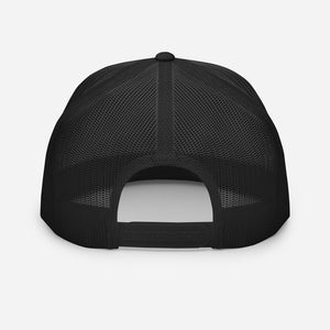 IDGAF Retro Trucker Hat [black embroidery]