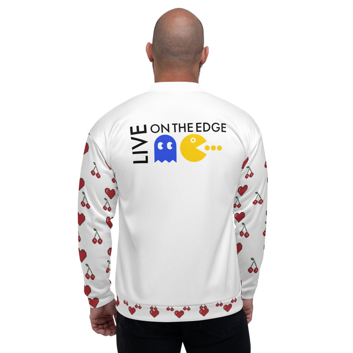 Live On The Edge Unisex Bomber Jacket