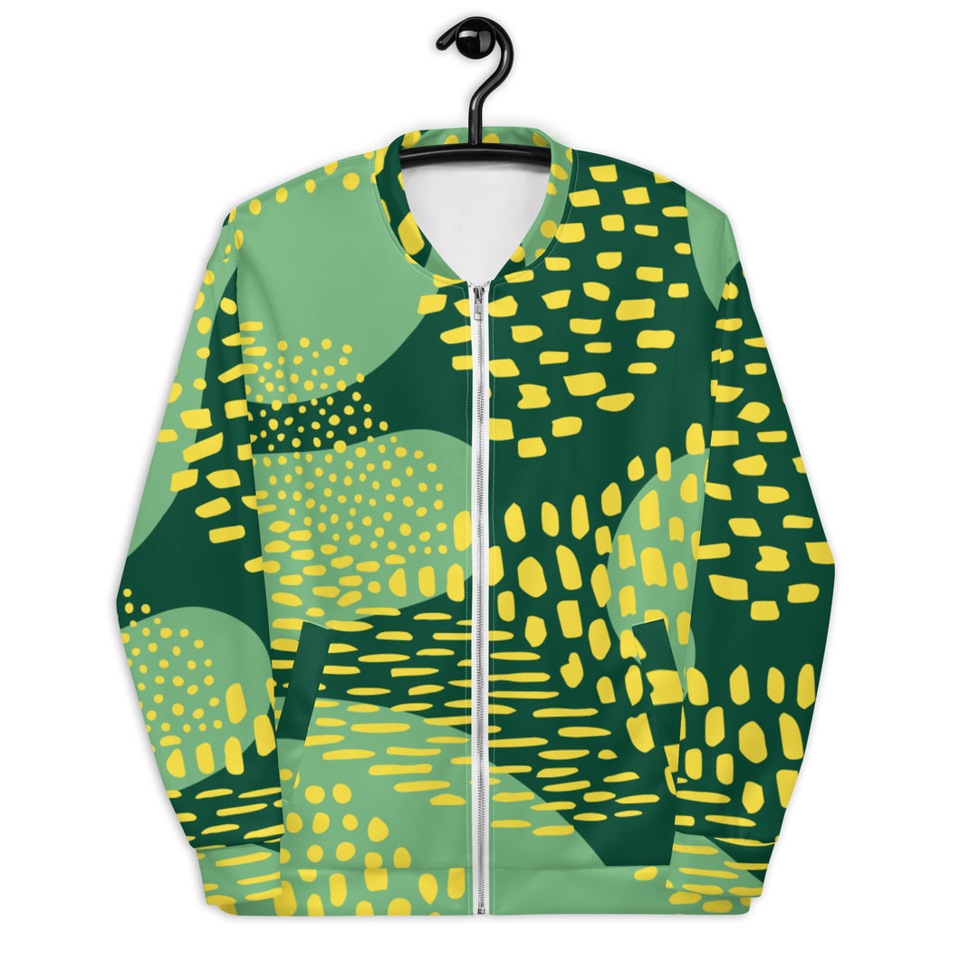 Green Dot Unisex Bomber Jacket