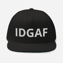 Load image into Gallery viewer, IDGAF Classic Flat Bill Hat [green undervisor]