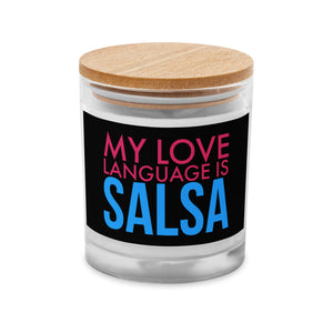 My Love Language Is Salsa Glass Candle