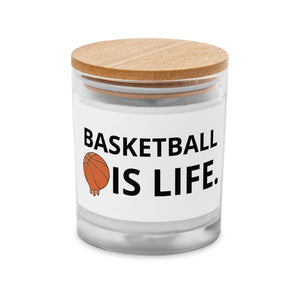 Basketball Is Life Glass Candle