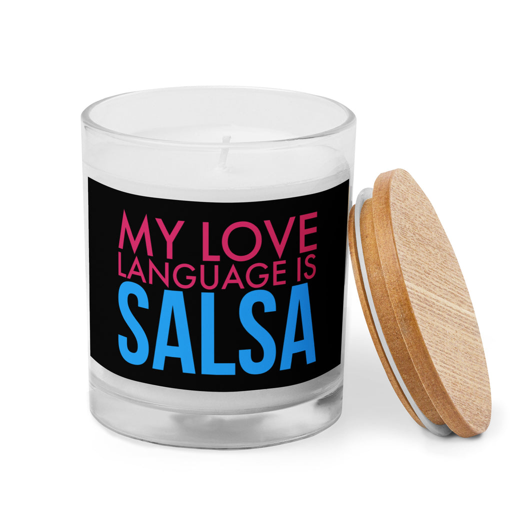 My Love Language Is Salsa Glass Candle