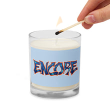 Load image into Gallery viewer, Encore Sky Blue Glass Jar Soy Wax Candle