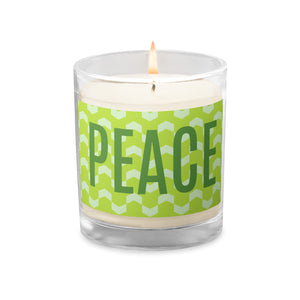 Peace Glass Jar Soy Sax Candle