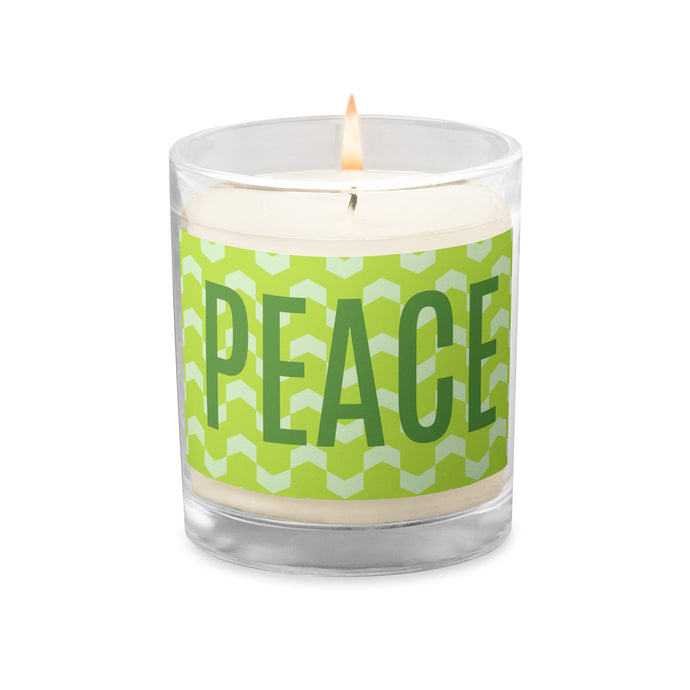 Peace Glass Jar Soy Sax Candle