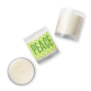 Peace Glass Jar Soy Sax Candle