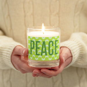 Peace Glass Jar Soy Sax Candle