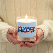 Load image into Gallery viewer, Encore Sky Blue Glass Jar Soy Wax Candle