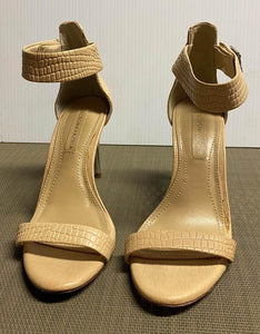 Designer Open Toe Ankle Strap High Heels Size 6