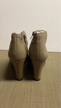 Load image into Gallery viewer, Designer Bootie Wedge Heels Size 6