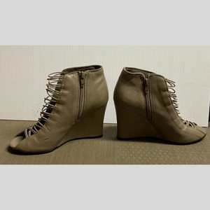 Designer Bootie Wedge Heels Size 6