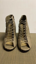 Load image into Gallery viewer, Designer Bootie Wedge Heels Size 6