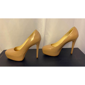 Designer Beige High Heels Size 6
