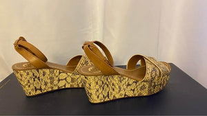 Designer Summer Wedge Sandals Size 6