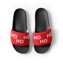 Load image into Gallery viewer, HO HO HO Red Men’s Slides