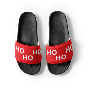 HO HO HO Red Men’s Slides