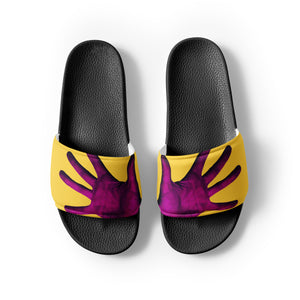 Purple Awareness Hands Men’s Slides