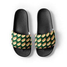 Load image into Gallery viewer, Hot Dogs Dark Green Men’s Slides