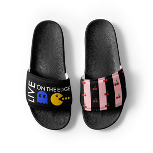 Live On The Edge Cherries Men’s Slides