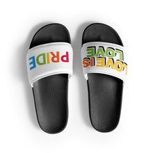 Load image into Gallery viewer, Love Is Love Pride Men’s Slides