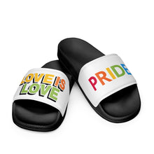 Load image into Gallery viewer, Love Is Love Pride Men’s Slides