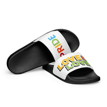 Load image into Gallery viewer, Love Is Love Pride Men’s Slides