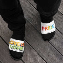 Load image into Gallery viewer, Love Is Love Pride Men’s Slides