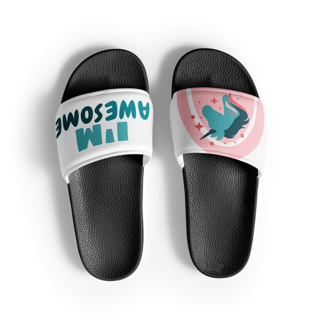 I’m Awesome Unicorn Men’s Slides