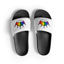 Load image into Gallery viewer, Rainbow Crown Men’s Slides