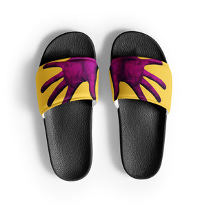 Purple Awareness Hands Men’s Slides