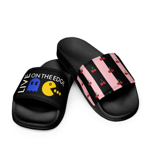 Live On The Edge Cherries Men’s Slides