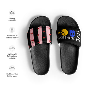 Live On The Edge Cherries Men’s Slides