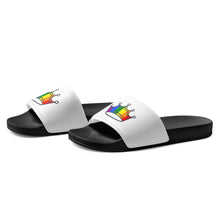 Load image into Gallery viewer, Rainbow Crown Men’s Slides