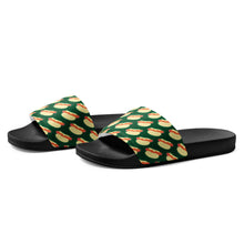 Load image into Gallery viewer, Hot Dogs Dark Green Men’s Slides