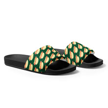 Load image into Gallery viewer, Hot Dogs Dark Green Men’s Slides