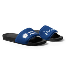 Load image into Gallery viewer, Don&#39;t Forget to Breath Navy Men’s Slides