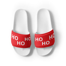 Load image into Gallery viewer, HO HO HO Red Men’s Slides