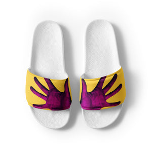 Purple Awareness Hands Men’s Slides