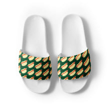 Load image into Gallery viewer, Hot Dogs Dark Green Men’s Slides