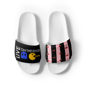 Live On The Edge Cherries Men’s Slides