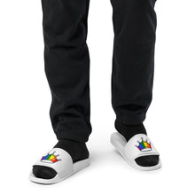 Load image into Gallery viewer, Rainbow Crown Men’s Slides